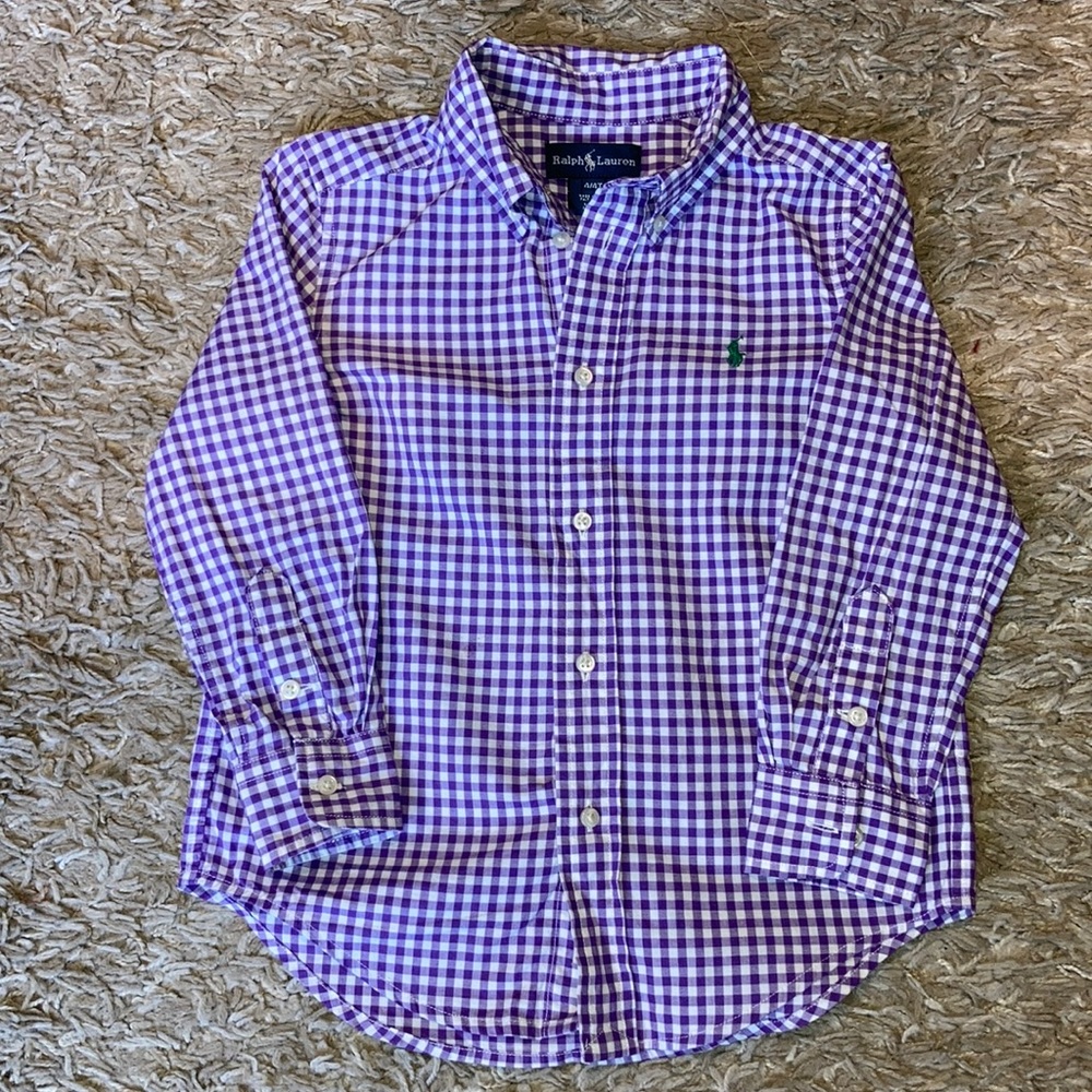 Boys Ralph Lauren button down ; size: 4/4t